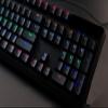 104 Keys Black White Doubleshot Backlit Keycap Key caps ANSI Layout OEM Profile for Cherry MX Mechanical Keyboard Gaming (Black) view 2