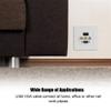 USB VGA Three-in-one Integrated Multimedia Wall Panel Audio Video Adapter Jack Wiring Plug Outlet Socket Distribution and Organization Multimedia Wall Plates Socket Panel 85 view 2