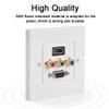 USB VGA Three-in-one Integrated Multimedia Wall Panel Audio Video Adapter Jack Wiring Plug Outlet Socket Distribution and Organization Multimedia Wall Plates Socket Panel 85 view 3