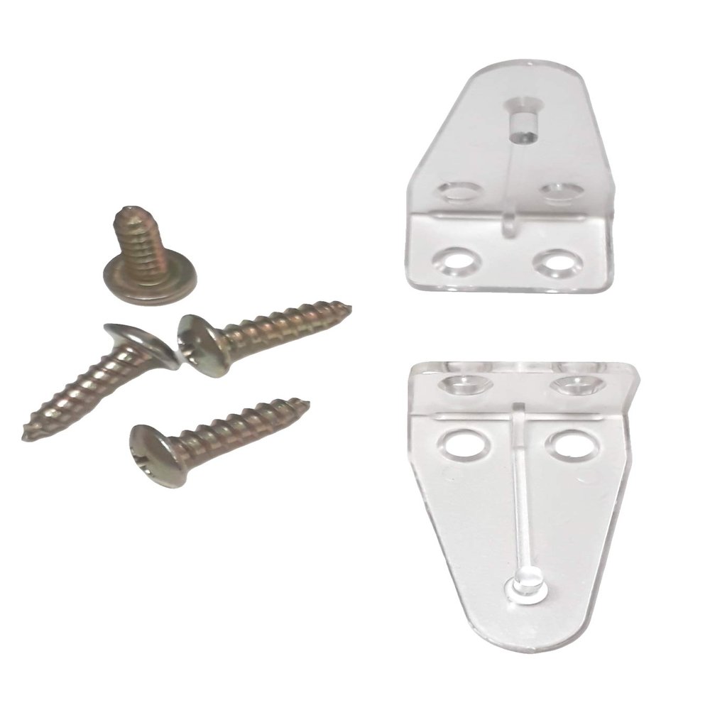 Asia Buy 1" Mini Blind Hold Down Brackets for Window Blinds with 5/8" Self Drill Screws (50)