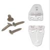 Asia Buy 1" Mini Blind Hold Down Brackets for Window Blinds with 5/8" Self Drill Screws (50) view 1