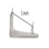 Asia Buy 1" Mini Blind Hold Down Brackets for Window Blinds with 5/8" Self Drill Screws (50) view 3