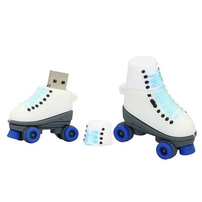 16GB Roller Skates Shape Flash Drive USB Flash Drive Memory Stick Thum Drive USB Drive USB Flash Disk U Disk Pen Drive USB Disk Flash Memory External Storage USB Stick PenDrive (Blue)