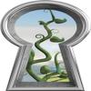 12" Silver Keyhole 3D Wall Sticker Decal Jack Beanstalk Fairy Tale Removable Fabric Vinyl Nursery Decor - 12" Tall x 6.8" Wide view 1
