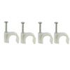 300pcs Mini Wire Holder Cord Wrap Cable Management Clips Extension Cable Clip White Round view 2