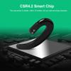 Bluetooth Headset Ear-Hook Earphone Stereo Noise Reduction HD Sound Bluetooth Headphones with Microphone(Black) view 4