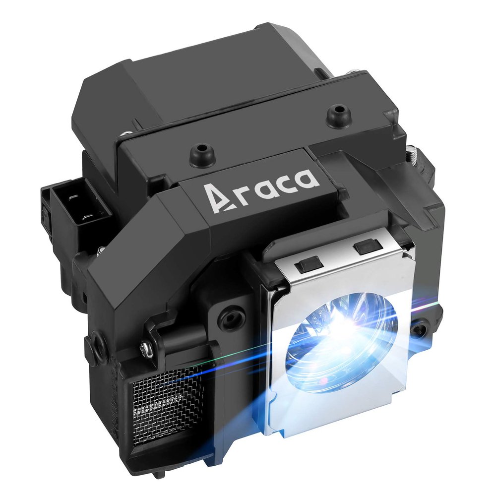 Araca ELPLP54 Replacement Projector Lamp with Housing for ELPLP55 Epson EX71 EX51 H331A EX31 H309A H310C H328A H328B PowerLite S8+ S7 705HD H335A EB-W8D PowerLite Presenter Lamp