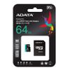 ADATA Premier Pro 64GB MicroSDXC UHS-I U3 V30 Class 10 A2 MircoSD Memory Card with Adapter AUSDX64GUI3V30SA2-RA1 view 3