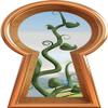 12" Bronze Keyhole 3D Wall Sticker Decal Jack Beanstalk Fairy Tale Removable Fabric Vinyl Nursery Decor - 12" Tall x 6.8" Wide view 1