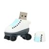 128GB Roller Skates Shape Flash Drive USB Flash Drive Memory Stick Thum Drive USB Drive USB Flash Disk U Disk Pen Drive USB Disk Flash Memory External Storage USB Stick PenDrive (Black) view 3