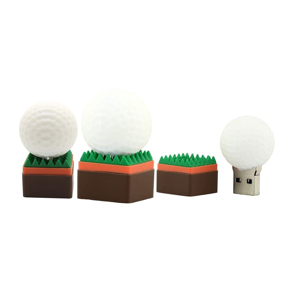 16GB Ball Shape USB Flash Drive U Disk USB 2.0 Data USB Flash Disk Memory Stick Pen Drive Storage Device USB Drive External Storage Flash Disk (Golf)