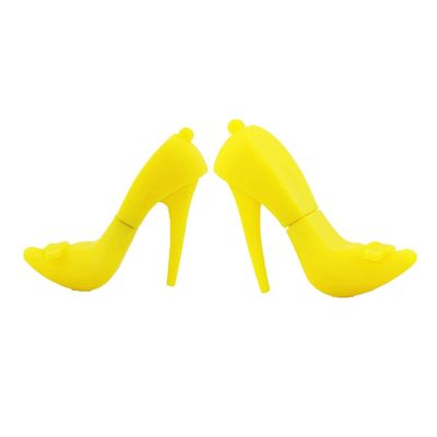 32GB High Heels Shape USB Flash Drives Pen Drive Memoria Flash Stick PenDrives USB Flash Disk Thumb Drive U Disk USB Drive USB (Yellow)
