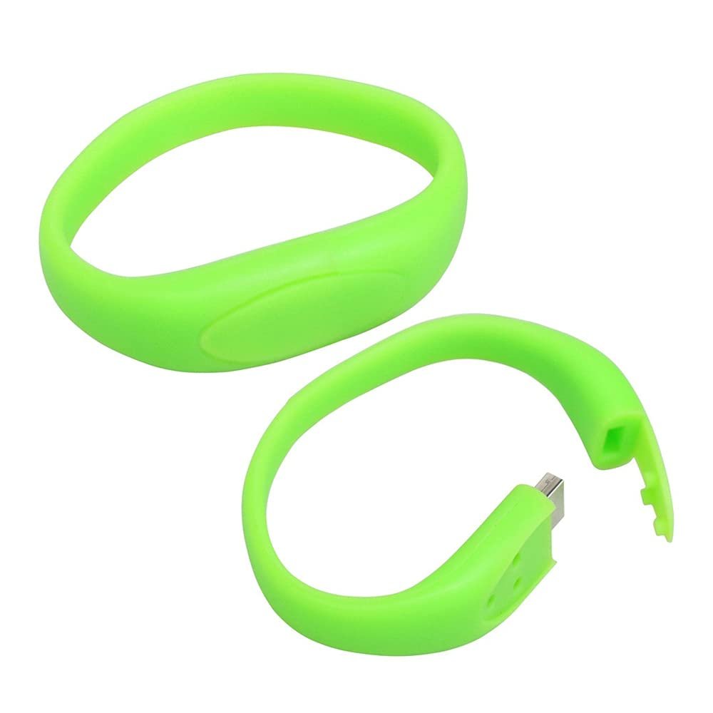 128GB Bracelet Shape Flash Drive USB Flash Drive Memory Stick Thum Drive USB 2.0 Drive USB Flash Disk U Disk Pen Drive USB Disk Flash Memory External Storage USB Stick PenDrive (Green)