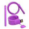 128GB Bracelet Shape Flash Drive USB Flash Drive Memory Stick Thum Drive USB Drive USB Flash Disk U Disk Pen Drive USB Disk Flash Memory External Storage USB Stick PenDrive (Purple) view 1