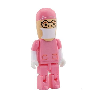 8GB Doctor and Nurse Shape USB 2.0 Flash Drive USB Flash Drive PenDrive Memorias USB Memory Stick USB Drive USB Flash Disk Thumb Drive U Disk Pen Drive USB Stick (Pink)