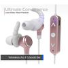 Tzumi Wireless Bluetooth Earbuds with Microphone, White and Rose Gold view 3