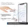 Tzumi Wireless Bluetooth Earbuds with Microphone, White and Rose Gold view 4
