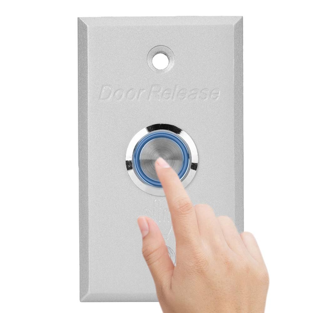 Stainless Steel Electric Door Exit Button Push Release Button Switch With Indicator Light