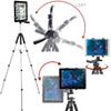 Acuvar 57" inch Pro Series Tripod, Tablet Mount + Acuvar Universal Smartphone Mount + Wireless Remote for All Smartphone and Tablet Devices + eCostConnection Microfiber Cloth view 2