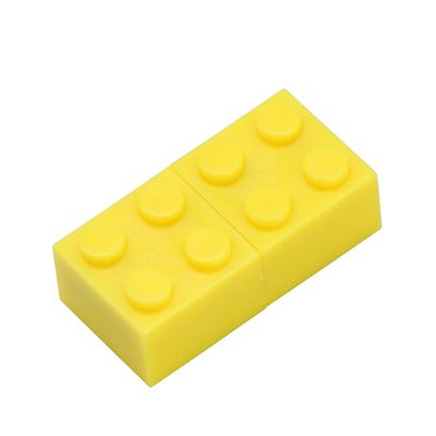 32GB Building Blocks Shape USB 2.0 Flash Drive USB Flash Drive PenDrive Memorias USB Memory Stick USB Drive USB Flash Disk Thumb Drive U Disk Pen Drive USB Stick (Yellow)
