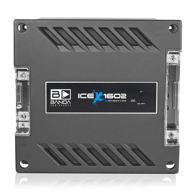 1-Channel Vehicle Audio Bass Amplifier - 1900 Watts High-Powered Mono Bass Amplifier w/Subsonic Filter and Low Pass Filter Stable at 2 ohms, LED Indicators, Sound Specialization - Banda ICEX1602