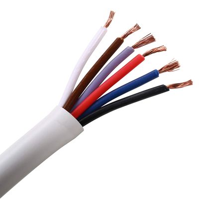 UHPPOTE 20 AWG Gauge 6 Conductor Bare Copper Unshielded Alarm Security Burglar Cable Wire (100ft)