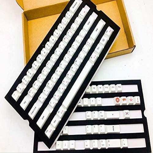 104 Keys Japanese Korean Russian Dye-Sublimation PBT Keycap Keycaps ANSI Profile for Cherry MX RGB Gaming Mechanical Keyboard