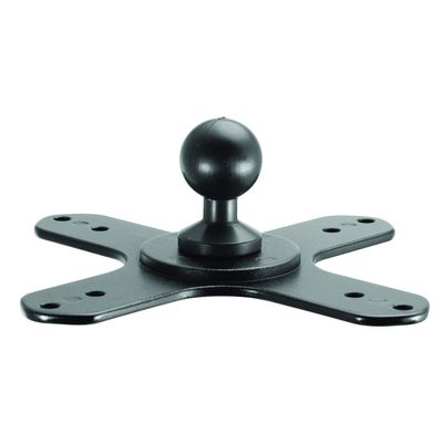 iBOLT Metal Portable Electronic Device Mount Adapter for VESA 75/100 to 25mm Ball/1-inch, Monitor Mount