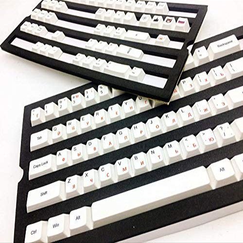 104 Keys Japanese Korean Russian Dye-Sublimation PBT Keycap Keycaps ANSI Profile for Cherry MX RGB Gaming Mechanical Keyboard