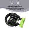 POWMEE M2 Kids Headphones Wired Headphone for Kids,Foldable Adjustable Stereo Tangle-Free,3.5MM Jack Wire Cord On-Ear Headphone for Children/Teens/Girls/School/Kindle/Airplane/Plane/ (Black) view 4