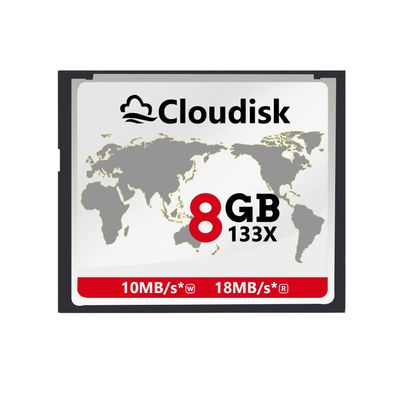 Cloudisk Compact Flash Card 8GB 133X CF 2.0 Card Performance for DSLR Camera, Vintage Digital Camera and Industry Equipment (8 GB)