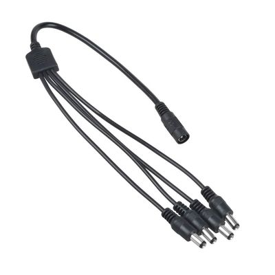 ABLEGRID 100-240VAC 12V DC 2A OD5.5mm ID2.1mm 4Plug Splitter for CCTV Security Camera DSC-SWP2A-12