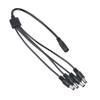 ABLEGRID 100-240VAC 12V DC 2A OD5.5mm ID2.1mm 4Plug Splitter for CCTV Security Camera DSC-SWP2A-12 view 1