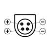 ABLEGRID 100-240VAC 12V DC 2A OD5.5mm ID2.1mm 4Plug Splitter for CCTV Security Camera DSC-SWP2A-12 view 3