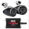 (1) Pair Kicker 45KM44 4" 150W Weatherproof Speakers Bundle with (1) Pair Kicker KMMTES Marine Wakeboard Tower Enclosures Speakers and (1) MTX MUD50.2 100 Watt Compatible with Polaris (3 Items) view 1