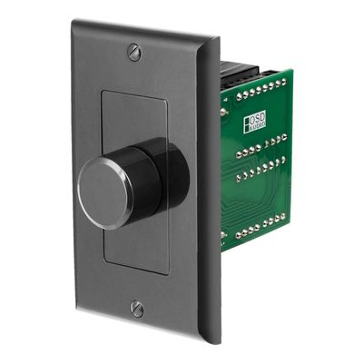 OSD Audio 100W in Wall Volume Control Impedance Matching for Home Speakers, Rotary Knob Black SVC100
