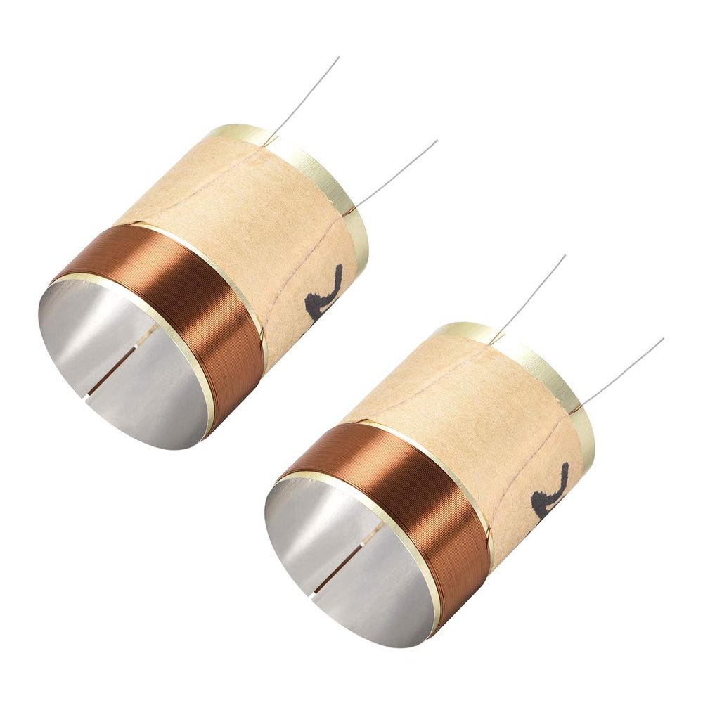 uxcell 2pcs 25.5mm 1" Woofer Voice Coil Dual Layers Round Copper Wire Bass Speaker Replace Parts