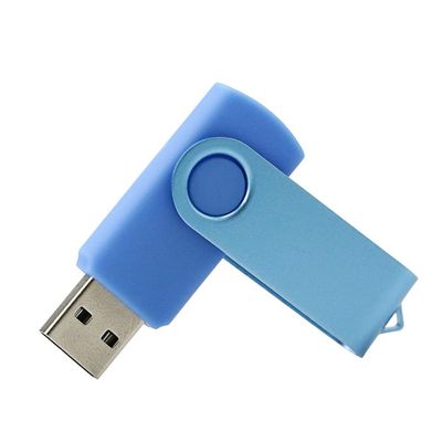32GB Rotate Shape USB 2.0 Flash Drive USB Flash Drive PenDrive Memorias USB Memory Stick USB Drive USB Flash Disk Thumb Drive U Disk Pen Drive USB Stick (Light Blue)
