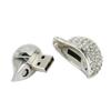 128GB Heart Shape USB Flash Drive USB Drives Memory Stick Thumb Drives USB 2.0 Disk Pen Drive Date Storage Flash Disk Jump Drive USB Stick USB Drive (Silver) view 4