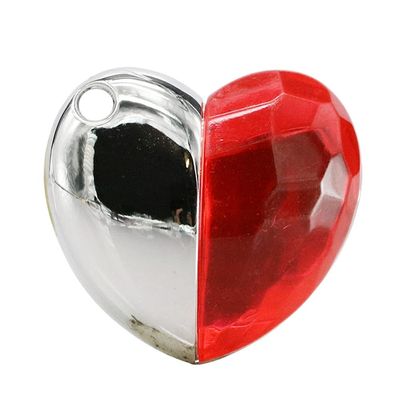 8GB Heart Shape USB Flash Drive USB Drives Memory Stick Thumb Drives USB 2.0 Disk Pen Drive Pen Drive USB Drive Date Storage Flash Disk Zip Drive USB Stick (Red)