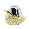 16GB Heart Shape USB Flash Drive USB Drives Memory Stick Thumb Drives USB 2.0 Disk Pen Drive Date Storage Flash Disk Jump Drive USB Stick USB Drive (Gold) view 3