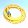 TURCK RKM 35-4M Single Ended, 7/8" MINIFAST, 4 Meter Length, Nickel Plated Brass Coupling, 3X16 AWG, PVC Jacket, CORDSET, U2038-20, Straight Female Connector view 2