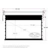 VIVIDSTORM-Moive Screen,Deluxe Tensioned Screen,Electric Tab-tensioned Pull Down White Cinema PVC Screen,UHD Home/Movie/Theater Work with Shortl Throw Projector,V6JLW135H view 2