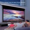 VIVIDSTORM-Moive Screen,Deluxe Tensioned Screen,Electric Tab-tensioned Pull Down White Cinema PVC Screen,UHD Home/Movie/Theater Work with Shortl Throw Projector,V6JLW135H view 4