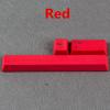1 Set ESC Enter SpaceBar Keycap Thick PBT Key Caps OEM Height for Cherry MX Switches Gaming Mechanical Keyboard (Red) view 3
