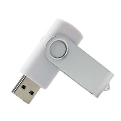 128GB Rotate Shape USB 2.0 Flash Drive USB Flash Drive PenDrive Memorias USB Memory Stick USB Drive USB Flash Disk Thumb Drive U Disk Pen Drive USB Stick (White)