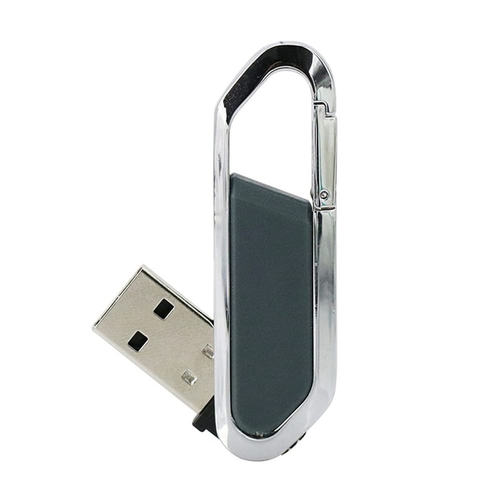 128GB Carabiner Shape USB 2.0 Flash Drive Pen Drive Memory Stick USB Stick USB Drive Flash Disk Thumb Drive USB Disk USB Stick U Disk PenDrive (Gray)