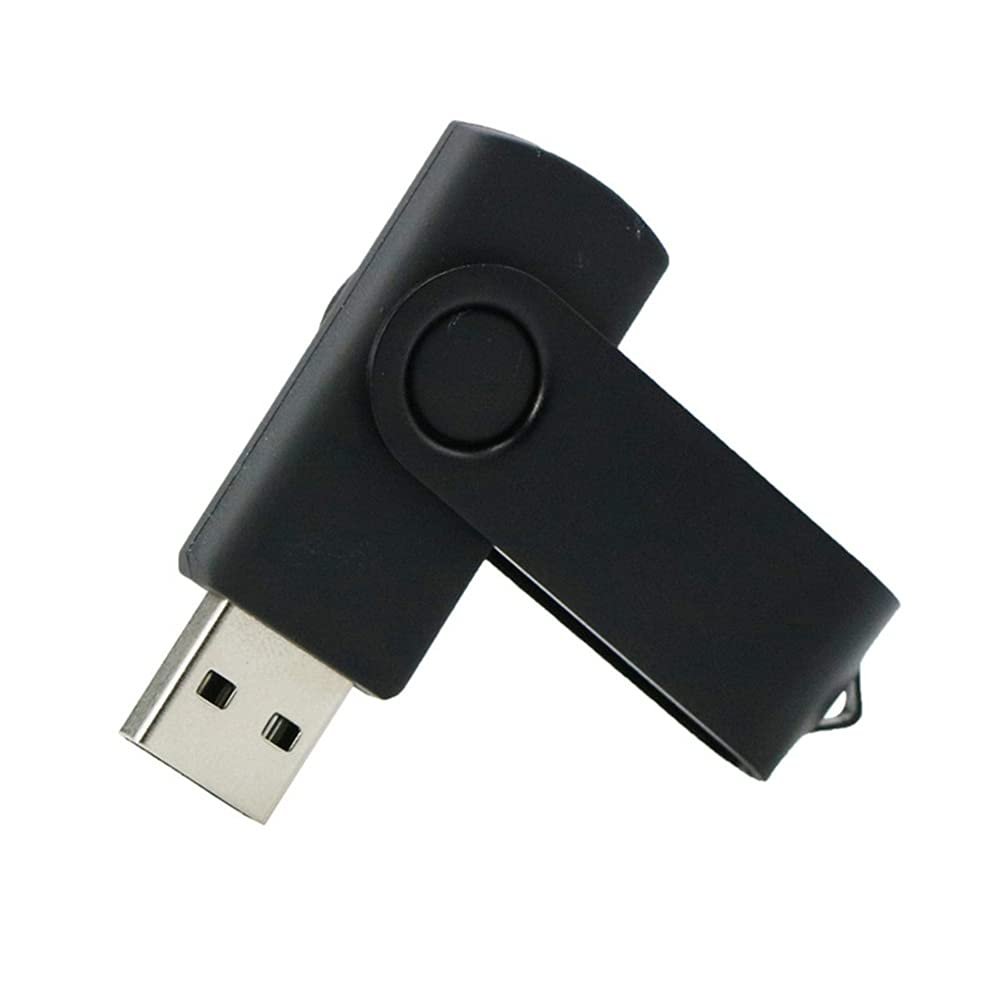 128GB Rotate Shape USB 2.0 Flash Drive USB Flash Drive PenDrive Memorias USB Memory Stick USB Drive USB Flash Disk Thumb Drive U Disk Pen Drive USB Stick (Black)