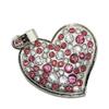 128GB Heart Shape USB Flash Drive USB Drives Memory Stick Thumb Drives USB 2.0 Disk Pen Drive Date Storage Flash Disk Zip Drive USB Stick USB Drive (Silver) view 3