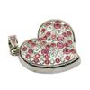 128GB Heart Shape USB Flash Drive USB Drives Memory Stick Thumb Drives USB 2.0 Disk Pen Drive Date Storage Flash Disk Zip Drive USB Stick USB Drive (Silver) view 4
